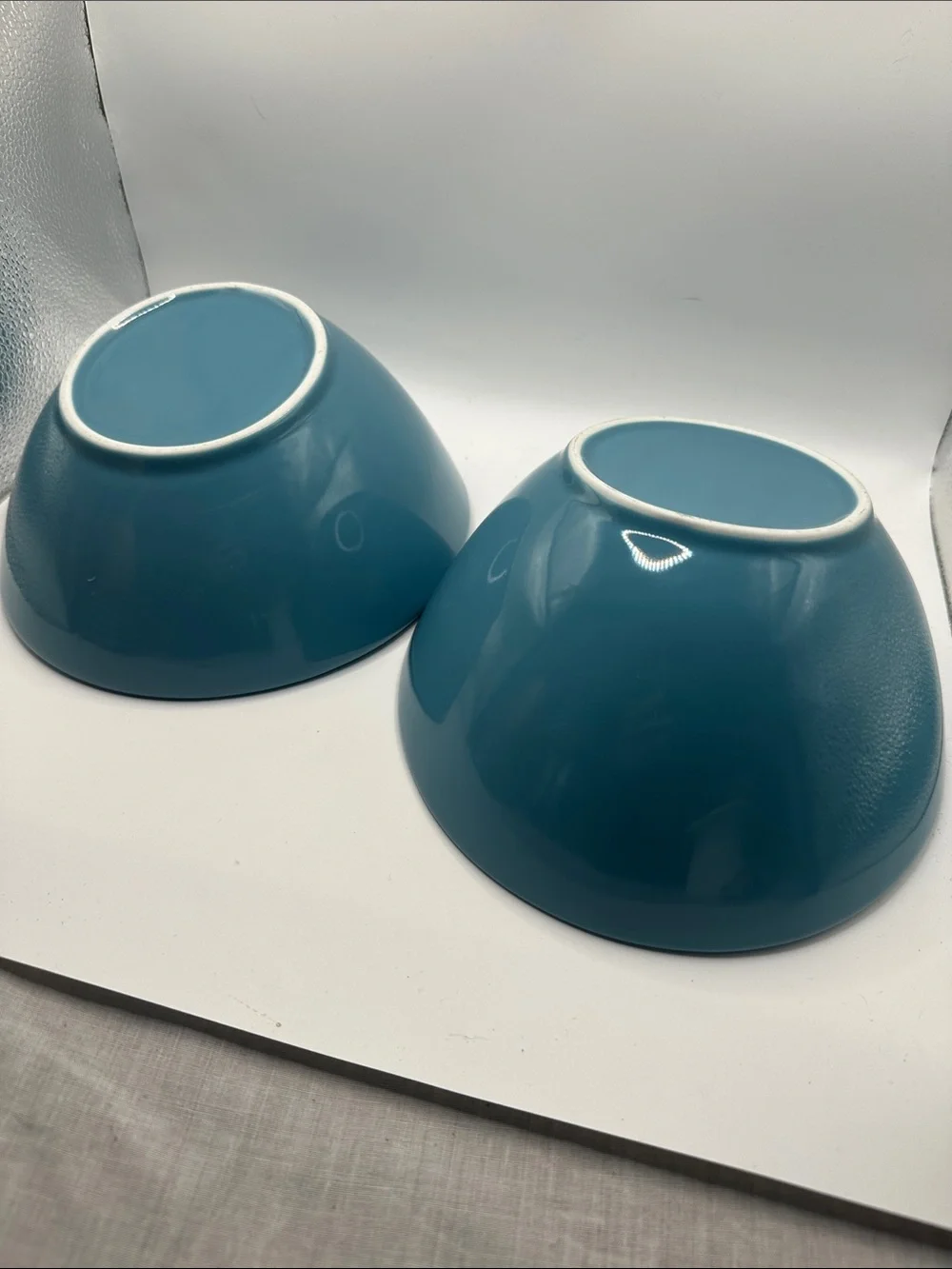 Blue Ceramic Mixing/Serving Bowls - Set of 2